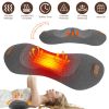 3 In 1 Electric Lumbar Massager Support Pillow Plug-in Memory Foam Lower Back Massager with Heat Vibration Airbag Stretching Adapter for Pain Relief