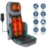 Shiatsu Neck Back Massager With Heat Full Body 3D Kneading Massage Chair Pad Multifunctional Massage Pad for Home Office