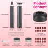 2-In-1 Electric Foot Callus Remover & Nail Grinder Feet Care Kit for Women Rechargeable Foot File with 40 Sanding Discs Bands for Dead Skin Cracked He