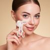 2Pcs Heated Eyelash Curler Electric USB Rechargeable Eyelash Curler Anti-Burn Compact with Comb Heat up Fast Within 8S for All Eye Shapes for Women Ma