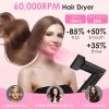 5 In 1 Hot Air Styler Straightener Curler Dryer Automatic Wrap Styler Hair Dryer Brush Set with 3 Temp Settings ALCI Plug Glove Cable Tie 2 Alligator