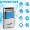 4 Channel TENS Unit Muscle Stimulator Rechargeable Digital TENS Muscle Massager with 48 Modes 20 Intensity Levels 8 Pads Timer