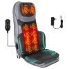 Shiatsu Neck Back Massager With Heat Full Body 3D Kneading Massage Chair Pad Multifunctional Massage Pad for Home Office