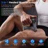 3-in-1 Heated Muscle Scraper Tool Electric Gua Sha Muscle Massage Device with 3 Heating Vibration and Massage Modes Auto Shut-Off for Neck Back Legs a