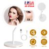 7.48In 5X Magnifying Lighted Makeup Mirror Dimmable Magnification Mirror With Lights Lighted Vanity Mirror with 3 Light Colors