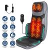 Shiatsu Neck Back Massager With Heat Full Body 3D Kneading Massage Chair Pad Multifunctional Massage Pad for Home Office