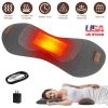 3 In 1 Electric Lumbar Massager Support Pillow Plug-in Memory Foam Lower Back Massager with Heat Vibration Airbag Stretching Adapter for Pain Relief