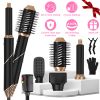 5 In 1 Hot Air Styler Straightener Curler Dryer Automatic Wrap Styler Hair Dryer Brush Set with 3 Temp Settings ALCI Plug Glove Cable Tie 2 Alligator