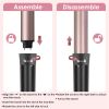 5 in 1 Curling Wand Hair Curling Iron Brush Anti-Tangle Hair Thermal Brush Curler with 4 Heating Levels 360° Rotatable Cable 5 Interchangeable Barrels