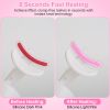 2Pcs Heated Eyelash Curler Electric USB Rechargeable Eyelash Curler Anti-Burn Compact with Comb Heat up Fast Within 8S for All Eye Shapes for Women Ma