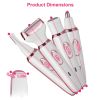 4 In 1 Electric Razor for Women Painless Grooming Kit Rechargeable Eyebrow Nose Hair Pubic Hair Bikini Trimmer Face Shaver