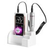 Portable Electric Nail Drill Bit 45000 RPM With 11 Bits Base Waist Clip Cordless Rechargeable Nail File Machine For Professional Salon Home Acrylic Na