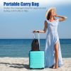 2 In 1 Neck Massager Pillow with Heat Electric Memory Foam Travel Pillow Shiatsu Neck Massager with 3 Speeds Timer for Home Office Travel