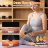 Portable Mini Massage Gun Deep Tissue Percussion Massager with 6 Speeds 5 Interchangeable Massage Heads Muscle Massager for Athletes Office Gym Travel