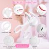 2Pcs Heated Eyelash Curler Electric USB Rechargeable Eyelash Curler Anti-Burn Compact with Comb Heat up Fast Within 8S for All Eye Shapes for Women Ma