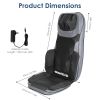 Shiatsu Neck Back Massager With Heat Full Body 3D Kneading Massage Chair Pad Multifunctional Massage Pad for Home Office