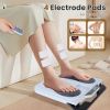 Rechargeable EMS Foot Massager for Neuropathy TENS Stimulator With 10Modes 50Intensities Remote Control For Muscle Relaxation Cramps Circulation Gift