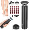 2-In-1 Electric Foot Callus Remover & Nail Grinder Feet Care Kit for Women Rechargeable Foot File with 40 Sanding Discs Bands for Dead Skin Cracked He