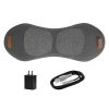 3 In 1 Electric Lumbar Massager Support Pillow Plug-in Memory Foam Lower Back Massager with Heat Vibration Airbag Stretching Adapter for Pain Relief