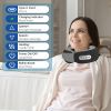 2 In 1 Neck Massager Pillow with Heat Electric Memory Foam Travel Pillow Shiatsu Neck Massager with 3 Speeds Timer for Home Office Travel