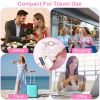 2Pcs Heated Eyelash Curler Electric USB Rechargeable Eyelash Curler Anti-Burn Compact with Comb Heat up Fast Within 8S for All Eye Shapes for Women Ma