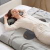 3 In 1 Electric Lumbar Massager Support Pillow Plug-in Memory Foam Lower Back Massager with Heat Vibration Airbag Stretching Adapter for Pain Relief
