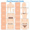 4 Channel TENS Unit Muscle Stimulator Rechargeable Digital TENS Muscle Massager with 48 Modes 20 Intensity Levels 8 Pads Timer