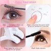 2Pcs Heated Eyelash Curler Electric USB Rechargeable Eyelash Curler Anti-Burn Compact with Comb Heat up Fast Within 8S for All Eye Shapes for Women Ma