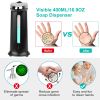 Automatic Soap Dispenser 400ML/16.9OZ Anti-slip Sensor Refillable Hand Gel Desktop Dispenser 2 Drop Volume Adjustment