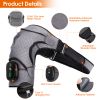 Cordless Shoulder Heating Pad Rechargeable Heated Shoulder Wrap Massager Shoulder Brace Supports with 3 Heating Levels 3 Vibration Modes for Left Righ