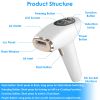 3 In 1 Ice Cooling Laser Hair Removal Painless Permanent At-Home IPL Hair Removal with 999,999 Flashes 9 Energy Levels 2 Flash Modes for Armpits Legs
