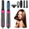 5 in 1 Hair Dryer Brush Kit, Blow Dryer Brush for Drying, Straightening, Volumizing, Curling and Styling Hair - 1000W - Gold