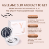 No Glue Soft Magnetic Clip On Eyelashes, Misty Slim Sparse B/C Curl Gentle Lifting Lashes for Thin & Double Inner Eyelid Daily Makeup