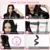 5 In 1 Hot Air Styler Straightener Curler Dryer Automatic Wrap Styler Hair Dryer Brush Set with 3 Temp Settings ALCI Plug Glove Cable Tie 2 Alligator