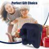 Cordless Neck Shoulder Massager With Soothing Heating 3 Intensity Levels 2 Heating Levels Electric 4D Shiatsu Deep Kneading Pillow For Back Traps Gift