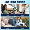 Cordless Neck Shoulder Massager With Soothing Heating 3 Intensity Levels 2 Heating Levels Electric 4D Shiatsu Deep Kneading Pillow For Back Traps Gift
