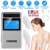 4 Channel TENS Unit Muscle Stimulator Rechargeable Digital TENS Muscle Massager with 48 Modes 20 Intensity Levels 8 Pads Timer