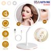 7.48In 5X Magnifying Lighted Makeup Mirror Dimmable Magnification Mirror With Lights Lighted Vanity Mirror with 3 Light Colors