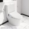 Smart Bidet Toilet Seat with Side Knob Adjustable Heated Seat with Water Temperature and Pressure Adjustment Portable Bidet with Automatic Nozzle Clea