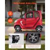 4-Wheel Enclosed Mobility Scooter for Seniors Adults, 660lbs Capacity, 3-Seater 2000W Electric Recreational Mobility Scooter 45 Miles Long Range