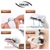 No Glue Soft Magnetic Clip On Eyelashes, Delicate Thin Spaced Natural Reusable Lashes for Daily Bare Makeup