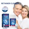 Jaysuing Denture Cleaning Tablet, White Denture Fresh Breath Oral Care Cleaning Tablet