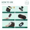 3-in-1 Electric Scalp Massager Brush for Hair Oil Applicator & Liquid Guide Comb