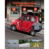 4-Wheel Enclosed Mobility Scooter for Seniors Adults, 660lbs Capacity, 3-Seater 2000W Electric Recreational Mobility Scooter 45 Miles Long Range