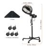 Professional Hair Steamer for Deep Conditioning, 11.81-inch Hooded Ionic Hair Steamer with 2 Modes, Height-Adjustable Standing Hair Steamer with Timer