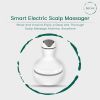 Smart Scalp Massager - Cordless Waterproof Handheld Head & Body Massage Device with 4 Modes for Hair Growth, Stress Relief & Relaxation (White)
