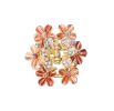2 Pcs Rhinestone Hair Claw Clips Small Jaw Clips Bling Hair Clamp, Flower-19