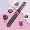 5 in 1 Hair Dryer Brush, Negative Ion Blow Dryer Brush Set for Hair Drying Straightening Curling Styling On Hair Care - 1200W - Black/Red