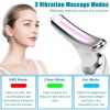 Neck Face Massager Face Sculpting Tool 3 Colour Modes and Vibration for Facial Massager for Double Chin - Black