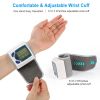Blood Pressure Monitor Wrist Digital High Blood Pressure Cuff Heartbeat Tester w/ 60 Reading Memory 1.8 Inches LCD Screen Storage Box